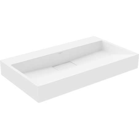Mexen Ava umywalka nablatowa z konglomeratu B/O 80 x 46 cm, biała - 23018000