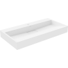 Mexen Ava umywalka nablatowa z konglomeratu 1/O 90 x 46 cm, biała - 23019001