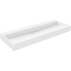 Mexen Ava umywalka nablatowa z konglomeratu 1/O 120 x 46 cm, biała - 23011201