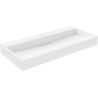 Mexen Ava umywalka nablatowa z konglomeratu 1/O 100 x 46 cm, biała - 23011001