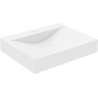 Mexen Poli umywalka nablatowa z konglomeratu 1/O 60 x 48 cm, biała - 23026001