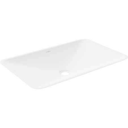 Mexen Esper umywalka nablatowa z konglomeratu 60 x 38 cm, biała - 23036001