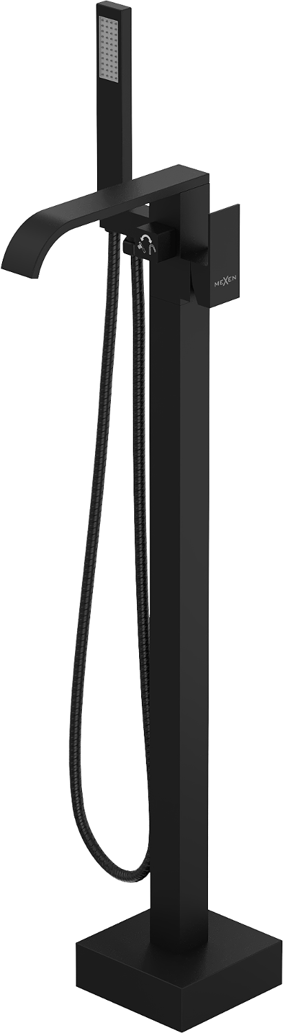 Mexen Lava wolnostojąca bateria wannowa, czarna - 752433-70