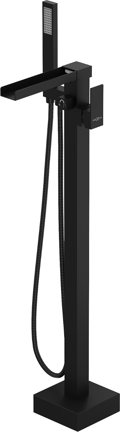 Mexen Algar wolnostojąca bateria wannowa, czarna - 75733-70
