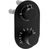 Mexen Kai termostatyczna bateria wannowo-prysznicowa 3-wyjściowa, czarna - 77602-70