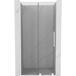 Mexen Velar drzwi prysznicowe rozsuwane 110 cm, transparent, białe - 871-110-000-01-20