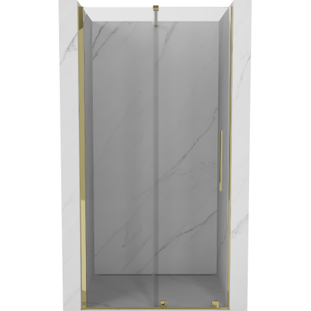 Mexen Velar drzwi prysznicowe rozsuwane 90 cm, transparent, złote - 871-090-000-01-50