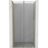 Mexen Velar drzwi prysznicowe rozsuwane 110 cm, transparent, złote szczotkowane - 871-110-000-01-55