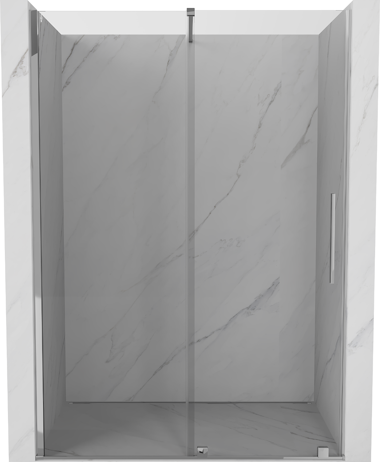 Mexen Velar drzwi prysznicowe rozsuwane 140 cm, transparent, chrom - 871-140-000-01-01