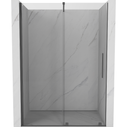 Mexen Velar drzwi prysznicowe rozsuwane 130 cm, transparent, gun gray szczotkowany - 871-130-000-01-66