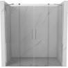 Mexen Velar Duo drzwi prysznicowe rozsuwane 180 cm, transparent, chrom - 871-180-000-02-01