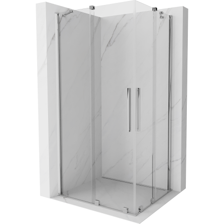Mexen Velar Duo kabina prysznicowa rozsuwana 100 x 90 cm, transparent, chrom - 871-100-090-02-01