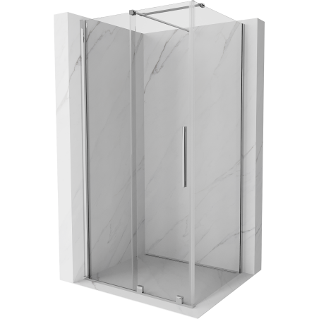 Mexen Velar kabina prysznicowa rozsuwana 120 x 75 cm, transparent, chrom - 871-120-075-01-01