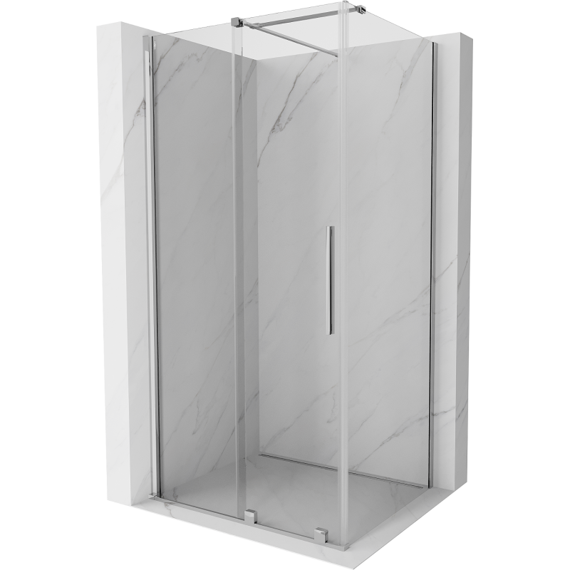 Mexen Velar kabina prysznicowa rozsuwana 120 x 80 cm, transparent, chrom - 871-120-080-01-01