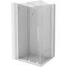 Mexen Velar kabina prysznicowa rozsuwana 90 x 75 cm, transparent, biała - 871-090-075-01-20