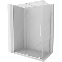 Mexen Velar kabina prysznicowa rozsuwana 160 x 80 cm, transparent, biała - 871-160-080-01-20