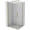 Mexen Velar kabina prysznicowa rozsuwana 90 x 110 cm, transparent, złota - 871-090-110-01-50
