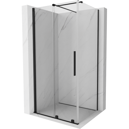 Mexen Velar kabina prysznicowa rozsuwana 90 x 120 cm, transparent, czarna - 871-090-120-01-70