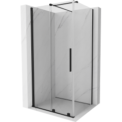 Mexen Velar kabina prysznicowa rozsuwana 130 x 90 cm, transparent, czarna - 871-130-090-01-70