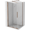 Mexen Velar kabina prysznicowa rozsuwana 110 x 100 cm, transparent, różowe złoto - 871-110-100-01-60