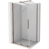 Mexen Velar kabina prysznicowa rozsuwana 130 x 80 cm, transparent, różowe złoto - 871-130-080-01-60