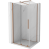 Mexen Velar kabina prysznicowa rozsuwana 90 x 100 cm, transparent, miedź szczotkowana - 871-090-100-01-65