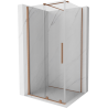 Mexen Velar kabina prysznicowa rozsuwana 110 x 100 cm, transparent, miedź szczotkowana - 871-110-100-01-65