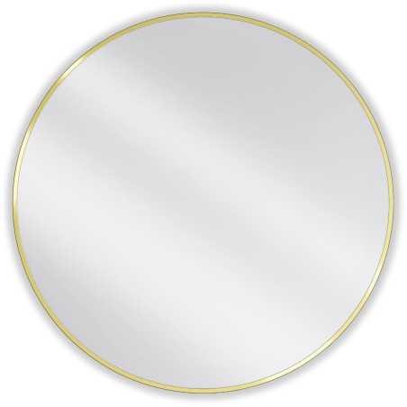 Mexen Loft lustro łazienkowe okragłe 90 cm, rama złota - 9850-090-090-000-50