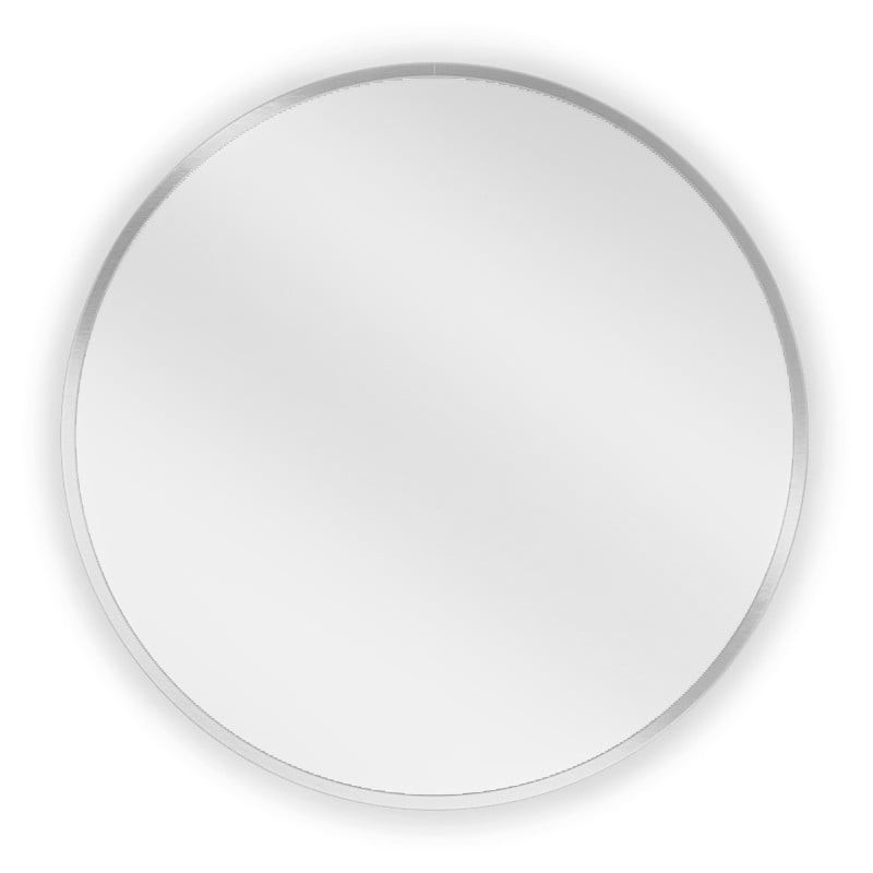 Mexen Loft lustro łazienkowe okragłe 50 cm, rama inox - 9850-050-050-000-10