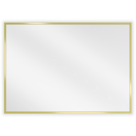 Mexen Loft lustro łazienkowe prostokątne 70 x 50 cm, rama złota - 9852-070-050-000-50
