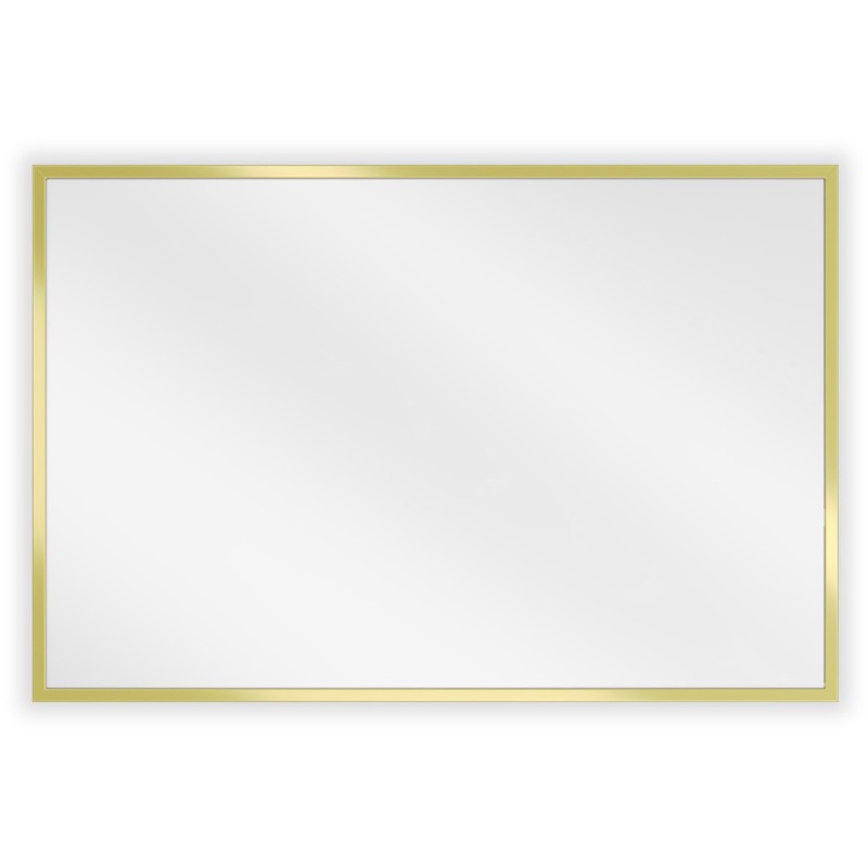 Mexen Loft lustro łazienkowe prostokątne 60 x 40 cm, rama złota - 9852-060-040-000-50