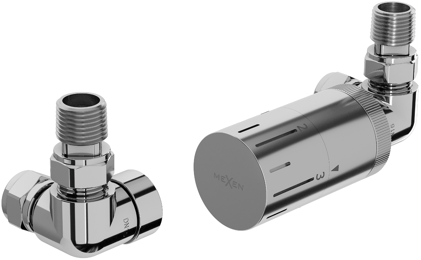 Mexen G05 zestaw termostatyczny osiowy, chrom - W903-958-01