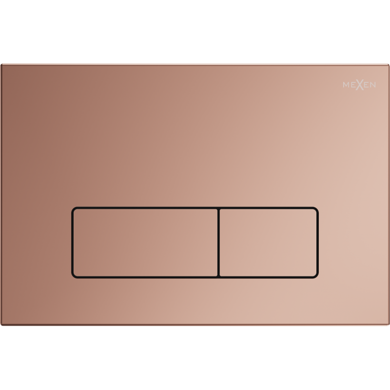 Mexen Fenix 13 przycisk spłukujący Slim, różowe złoto - 601305