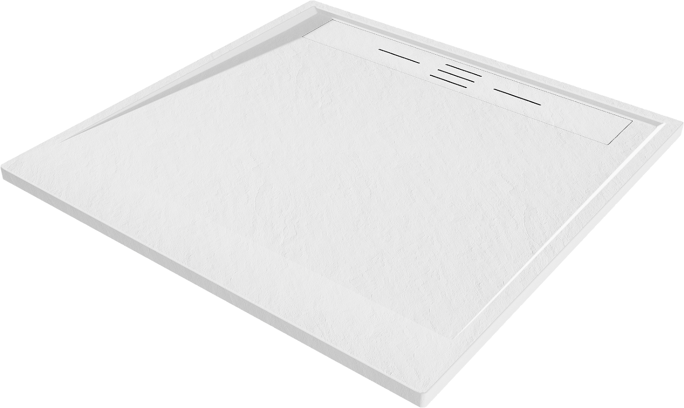 Mexen Amon brodzik kwadratowy SMC 100 x 100 cm, biały - 4F101010