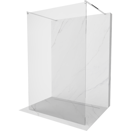 Mexen Kioto ścianka prysznicowa wolnostojąca 155 x 200 cm, transparent 8 mm, chrom - 800-155-002-01-00