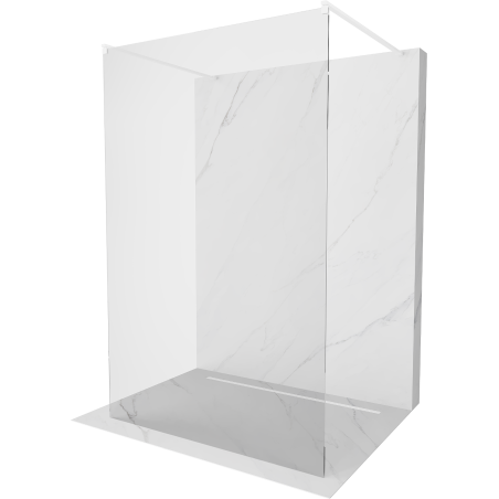 Mexen Kioto ścianka prysznicowa wolnostojąca 180 x 200 cm, transparent 8 mm, biała - 800-180-002-20-00