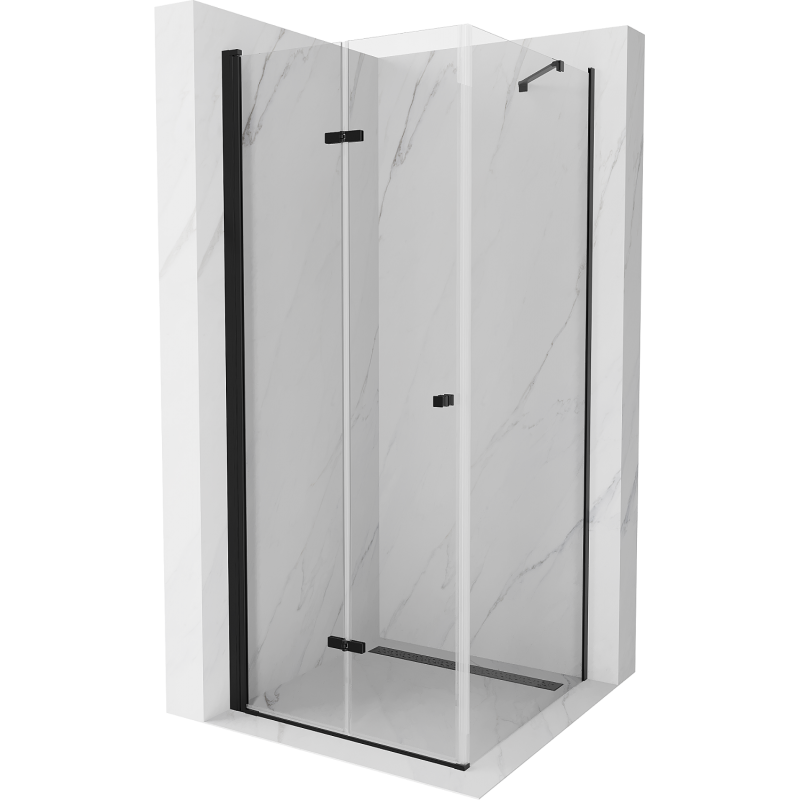 Mexen Lima kabina prysznicowa składana 120 x 120 cm, transparent, czarna - 856-120-120-70-00