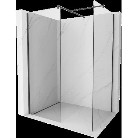 Mexen Kioto ścianka prysznicowa Walk-in 180 x 105 cm, transparent, czarna - 800-180-202-70-00-105