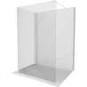 Mexen Kioto ścianka prysznicowa Walk-in 130 x 75 cm, transparent, biała - 800-130-212-20-00-075