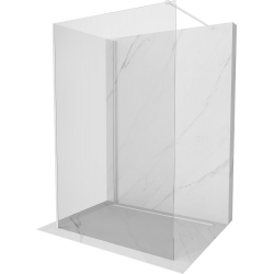 Mexen Kioto ścianka prysznicowa Walk-in 110 x 80 cm, transparent, biała - 800-110-212-20-00-080