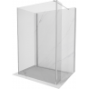 Mexen Kioto ścianka prysznicowa Walk-in 100 x 75 x 30 cm, transparent, chrom - 800-100-075-221-01-00-030