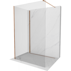 Mexen Kioto ścianka prysznicowa Walk-in 120 x 85 cm, transparent, różowe złoto - 800-120-212-60-00-085