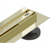 Mexen Flat 360° Slim odpływ liniowy obrotowy 80 cm, złoty - 1541080