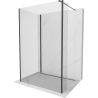 Mexen Kioto ścianka prysznicowa Walk-in 90 x 70 x 30 cm, transparent, czarna - 800-090-070-221-70-00-030