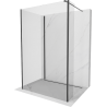 Mexen Kioto ścianka prysznicowa Walk-in 100 x 80 x 30 cm, transparent, czarna - 800-100-080-221-70-00-030