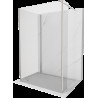 Mexen Kioto ścianka prysznicowa Walk-in 135 x 110 x 30 cm, transparent, nikiel szczotkowany - 800-135-110-221-97-00-030