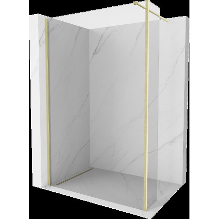 Mexen Kioto ścianka prysznicowa Walk-in 95 x 30 cm, transparent, złota szczotkowana - 800-095-212-55-00-030