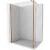 Mexen Kioto ścianka prysznicowa Walk-in 110 x 40 cm, transparent, różowe złoto - 800-110-212-60-00-040