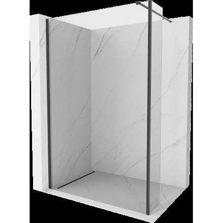 Mexen Kioto ścianka prysznicowa Walk-in 90 x 30 cm, transparent, czarna - 800-090-212-70-00-030