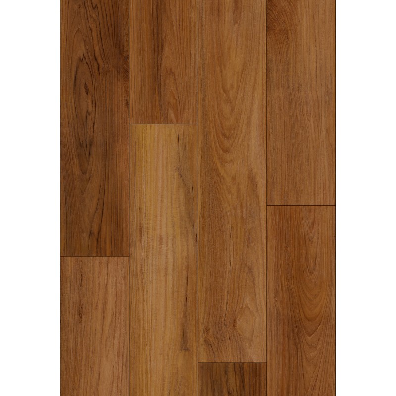 Mexen Lubbock panele winylowe 1240 x 182 mm SPC 6,5 mm, podkład IXPE 1,5 mm, 4 V-Fuga, Teak - F1092-1240-182-505-4V1-08